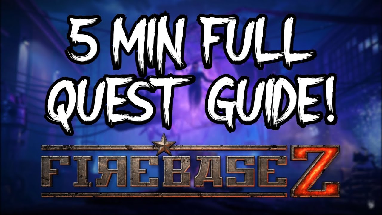 FIREBASE Z EASTER EGG QUEST FAST GUIDE - 100% CORRECT STEPS! (Black Ops Cold War Zombies Tutorial)