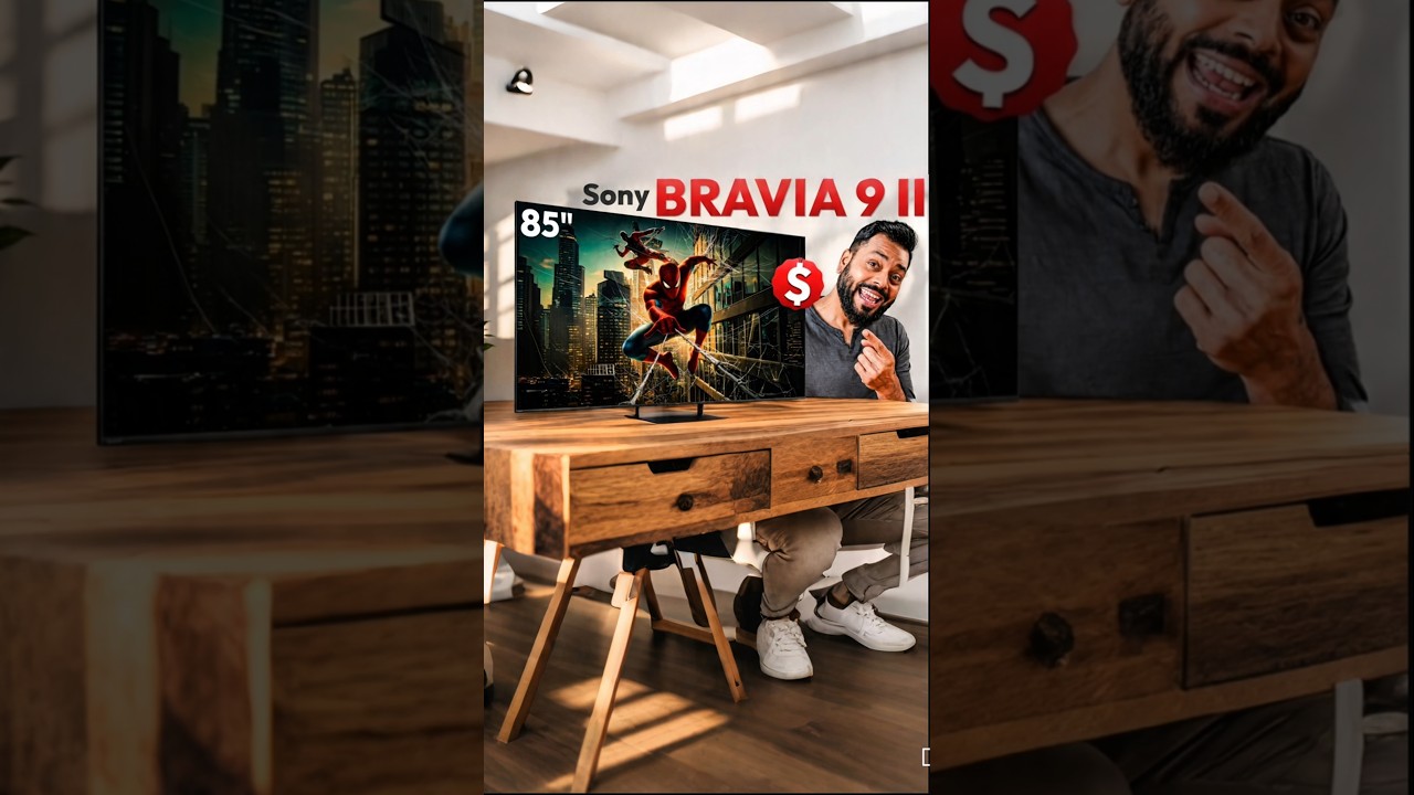 ₹10 Lakh Sony BRAVIA 9 II Quick Review ⚡ #shorts #tech #sonytv