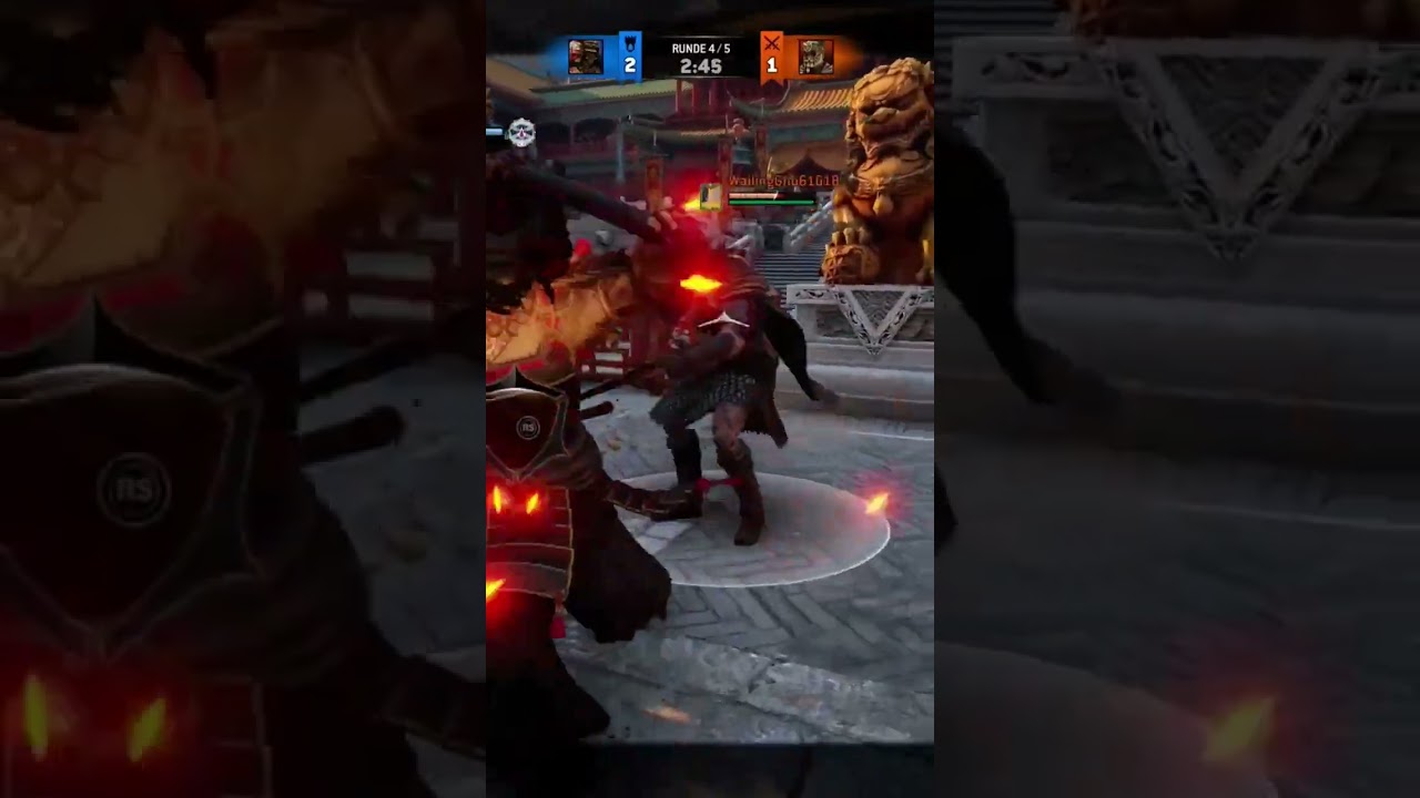 no hit Duell against Highlander #forhonor #gaming #duell #gameplay #youtubeshorts #meiko #kensei