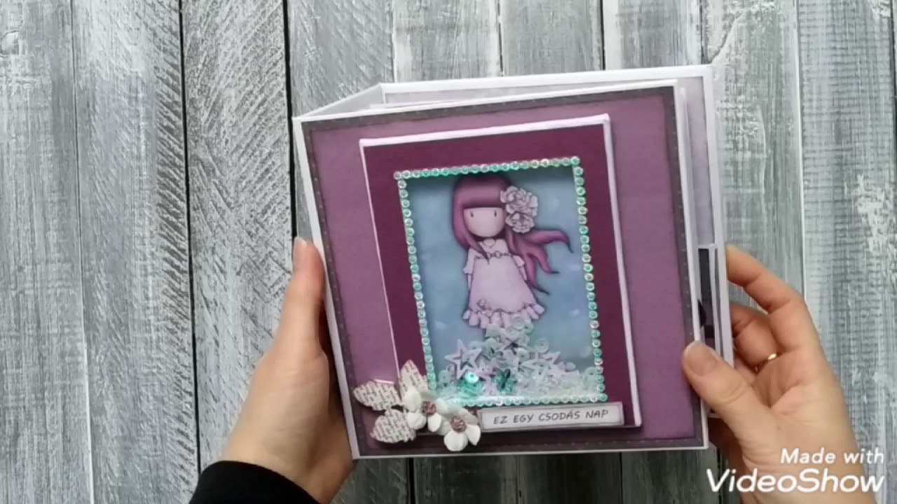 Gorjuss White Base | Interactive Mini Album 2020 | Scrapbook | 6x6 inches