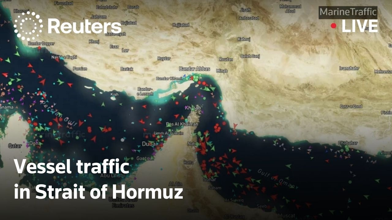 LIVE: Vessel traffic in Strait of Hormuz