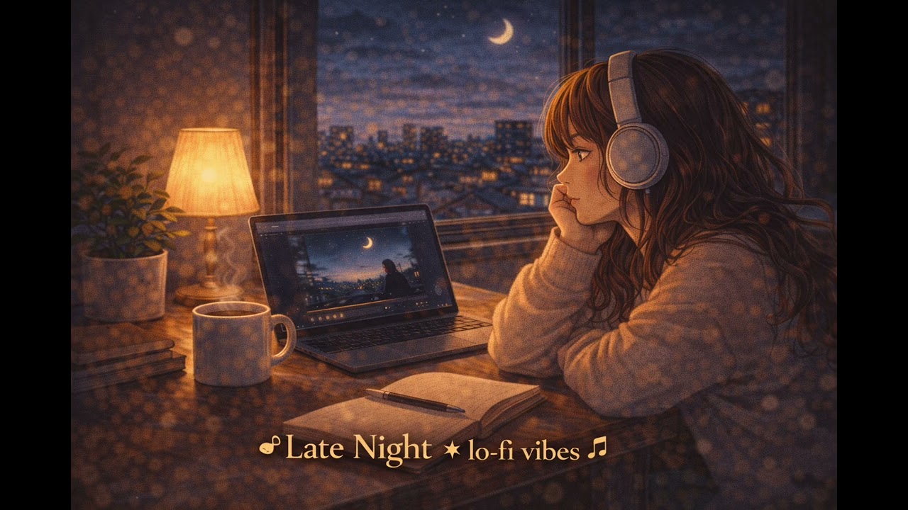 【睡眠用BGM 作業用BGM】Late Night * lo-fi vibes