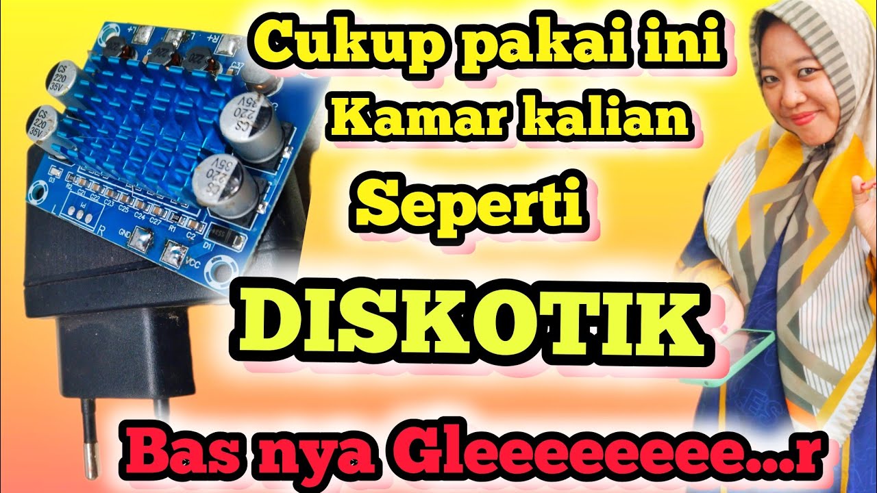 Merakit power amplifier Class D TPA 3110 pakai adaptor 0,5 A