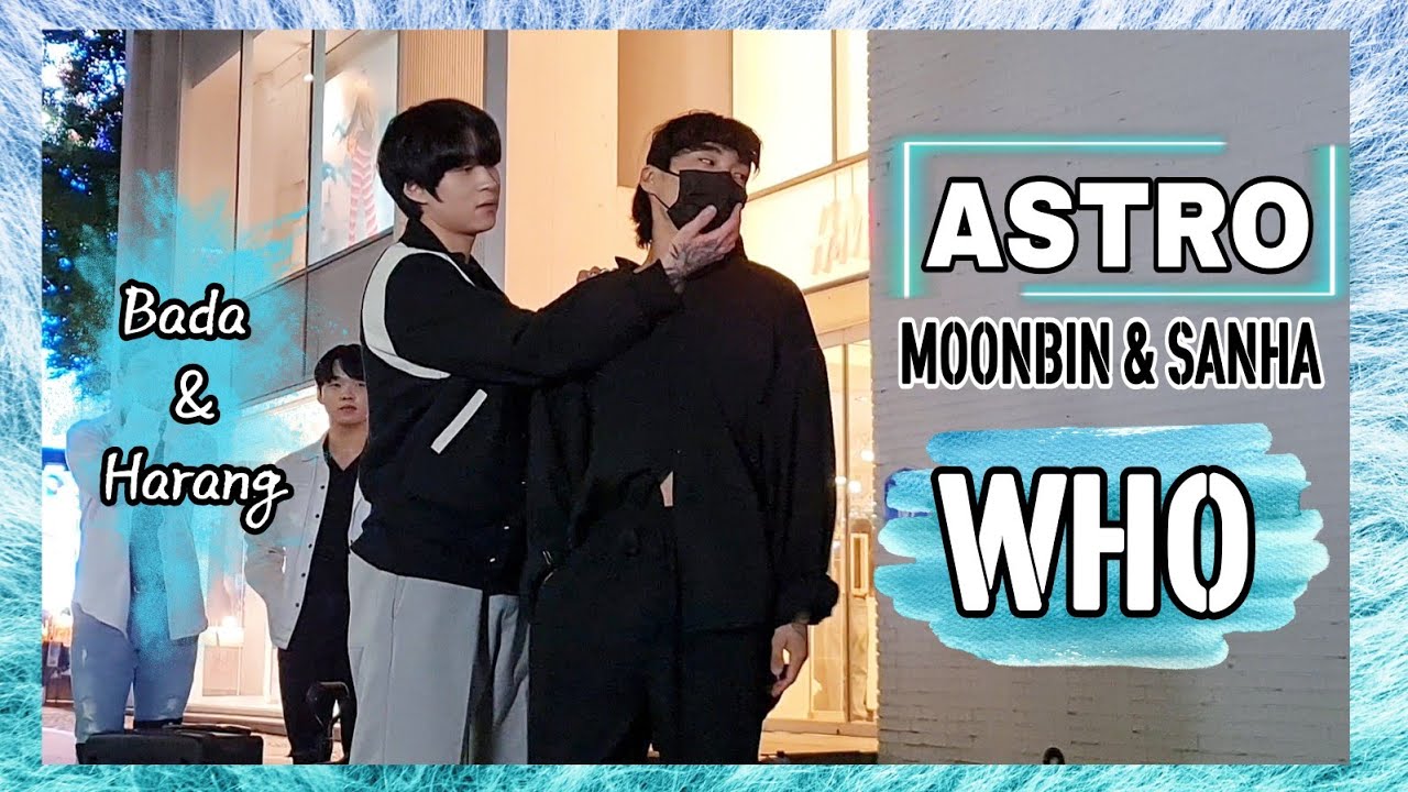 [Hongdae Busking ] #astro (#아스트로) MOONBIN & SANHA - 'WHO' dance cover by Harang & Bada #버스킹