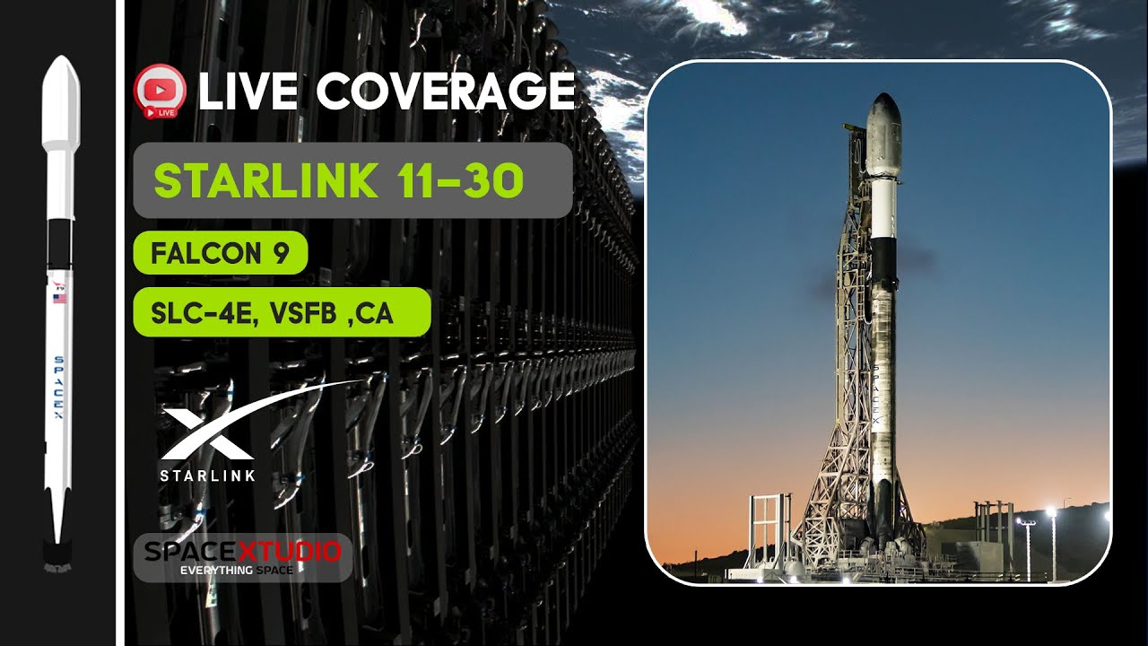 LIVE: SpaceX Launches Starlink 10-30 From Vandenberg, California
