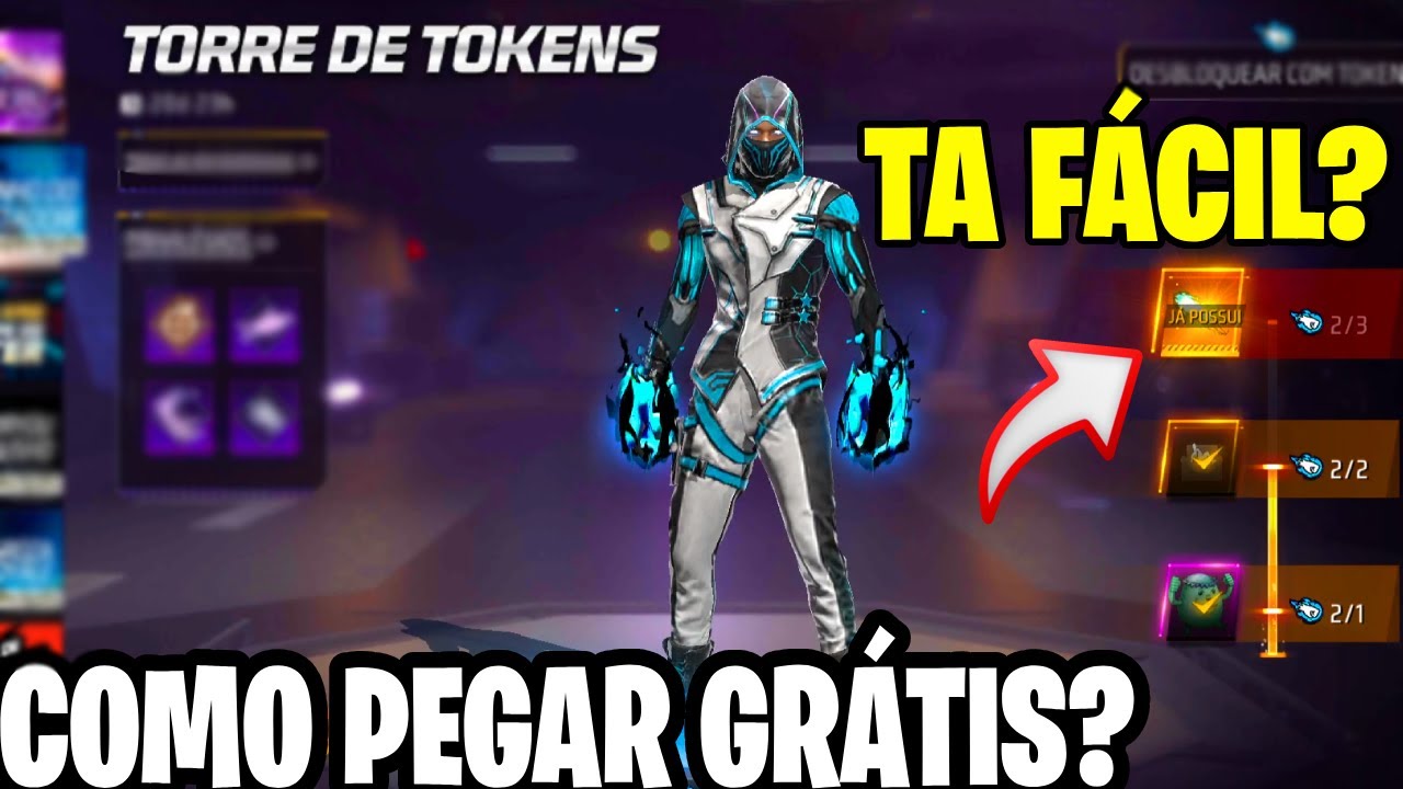 PEGANDO O PUNHO DIVERGENTE, TESTANDO O NOVO TORRE DE TOKEN JUJUTSU KAISEN FREE FIRE, NOVIDADES FF