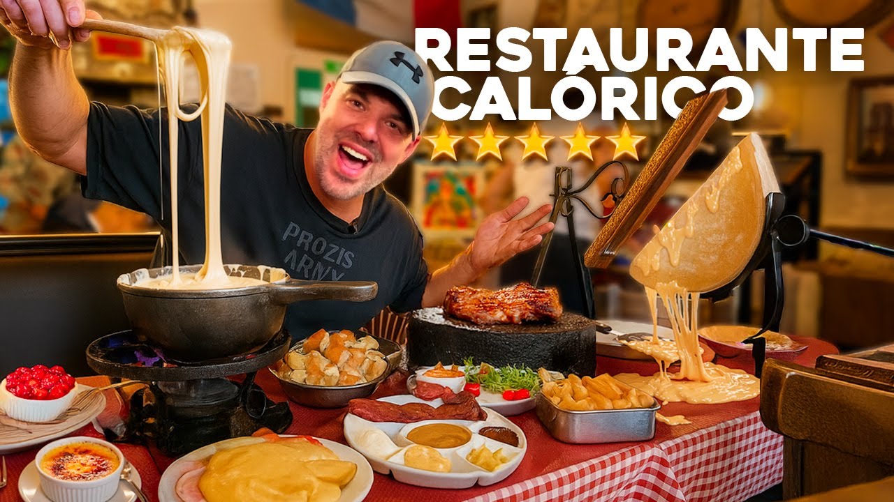 PROBANDO EL RESTAURANTE MÁS CALÓRICO de PARÍS! 🇫🇷 *EL PARAISO DEL QUESO FONDUE* 🧀 🐀