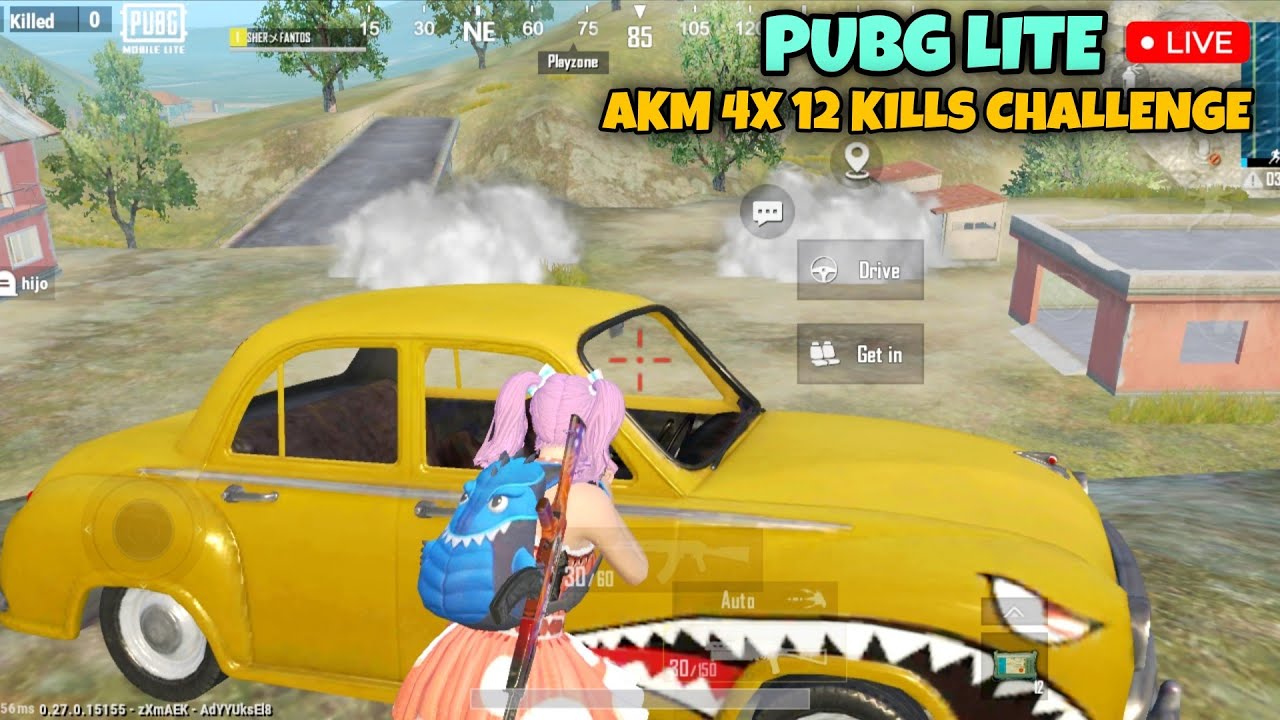 PUBG LITE LIVE | AKM 4X 😱 12 KILLS CHALLENGE  | SOLO VS SQUAD GAMEPLAY
