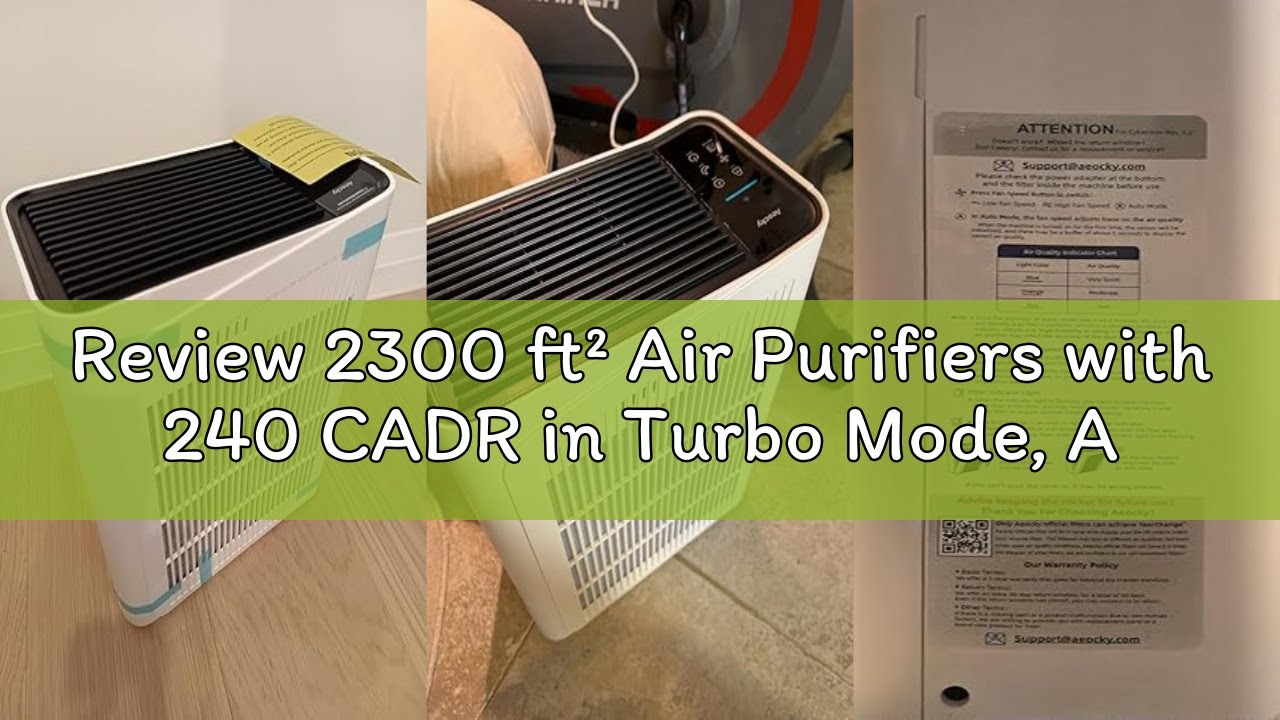 Review 2300 ft² Air Purifiers with 240 CADR in Turbo Mode, AEOCKY Proprietary YearChange Filter, wit