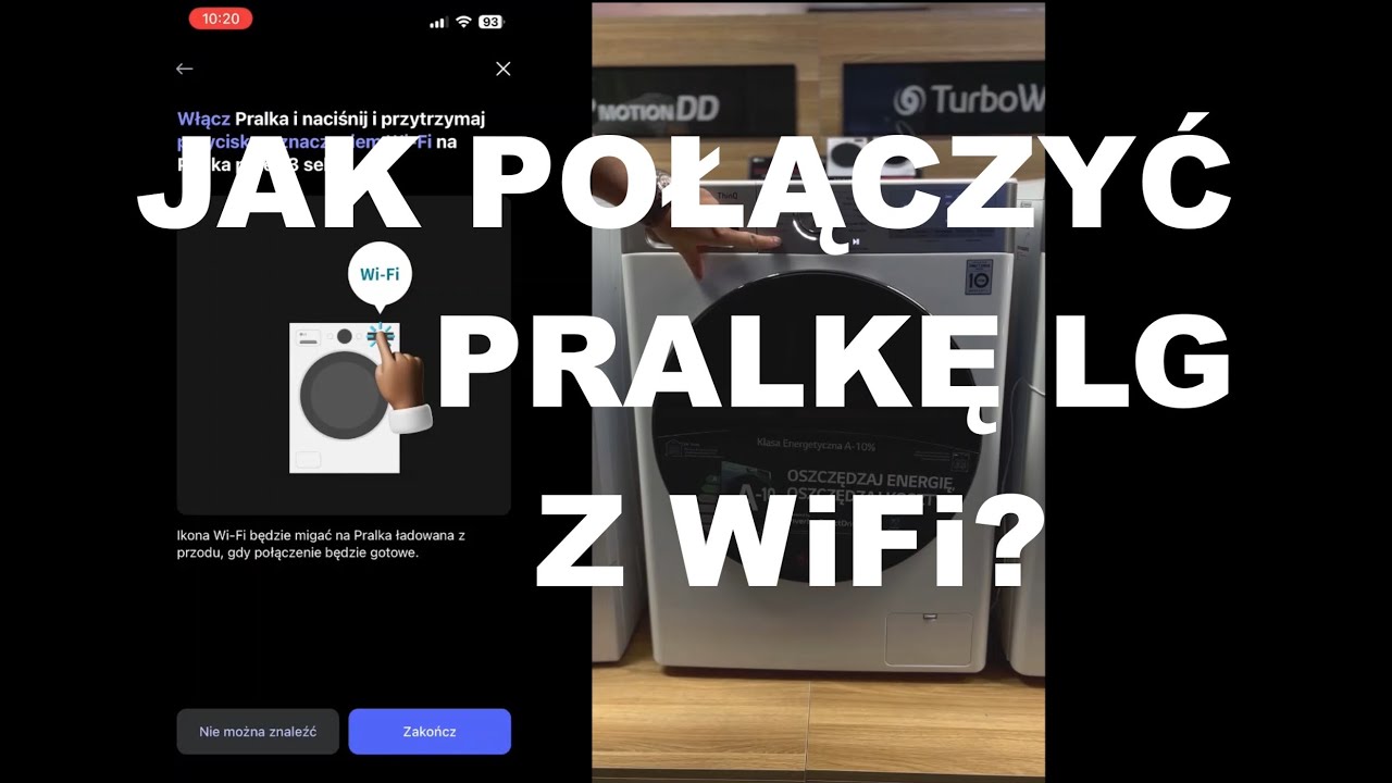 Pralka LG - łączenie z WiFi i aplikacją LG Thinq