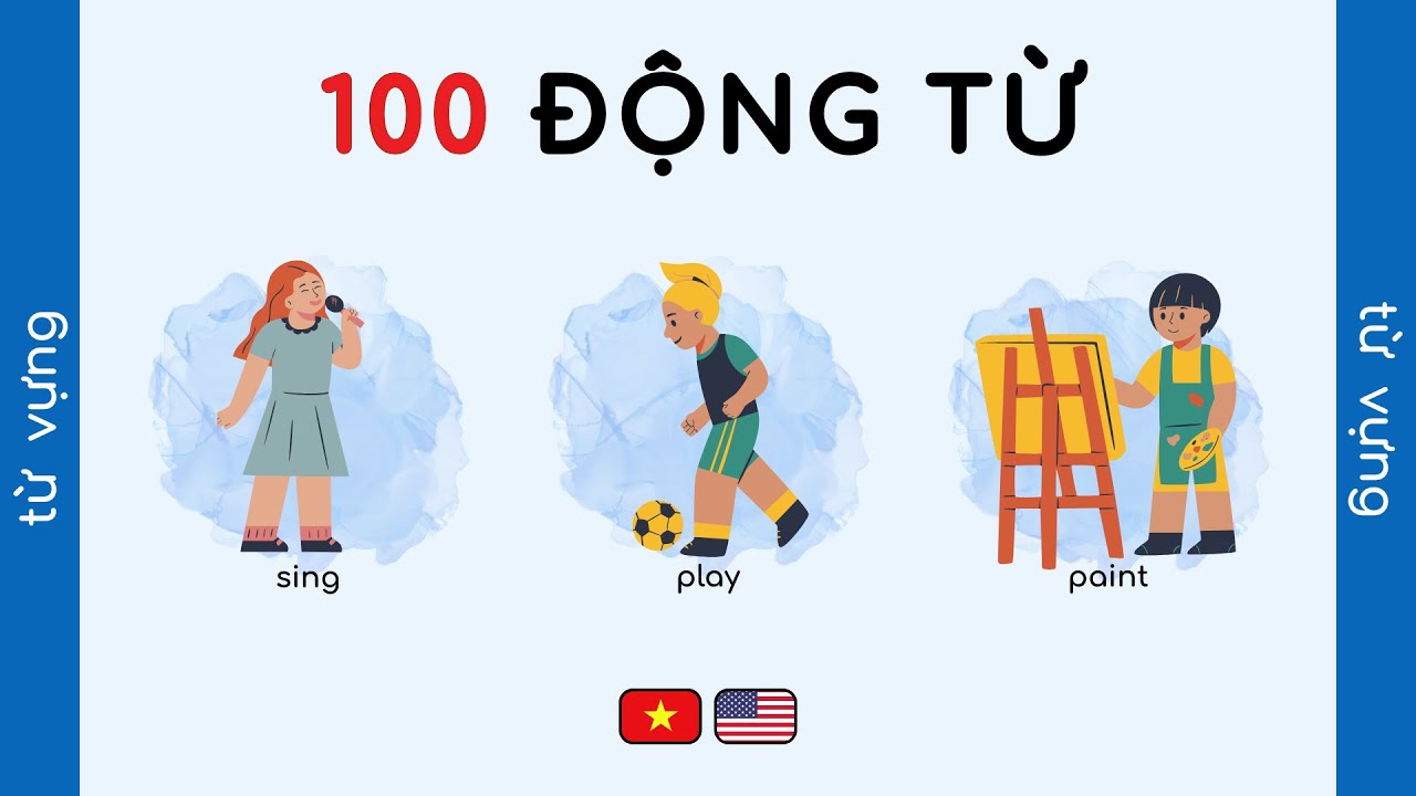 100 Động Từ Thông Dụng Nhất Tiếng Anh | Vocabulary 100 Verbs