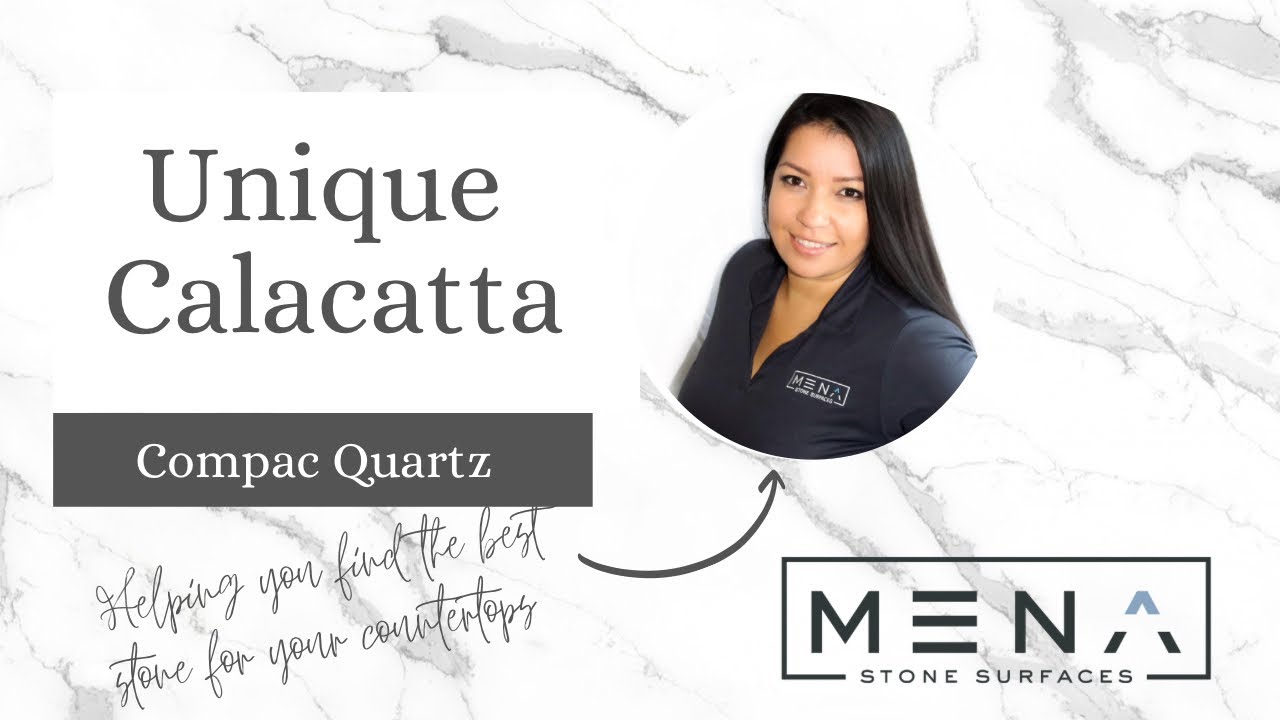 Unique Calacatta Compac quartz countertops