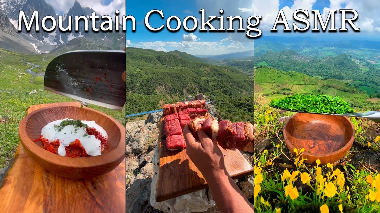 Mountain Cooking ASMR 🗻 🧑&zwj;🍳| TikTok Compilation