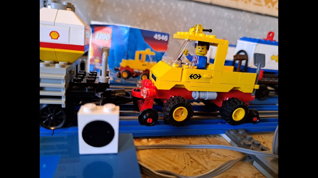 LEGO-Bauvideo: Kombifahrzeug für Schiene und Strasse 4546 (Zweiwege-Unimog)