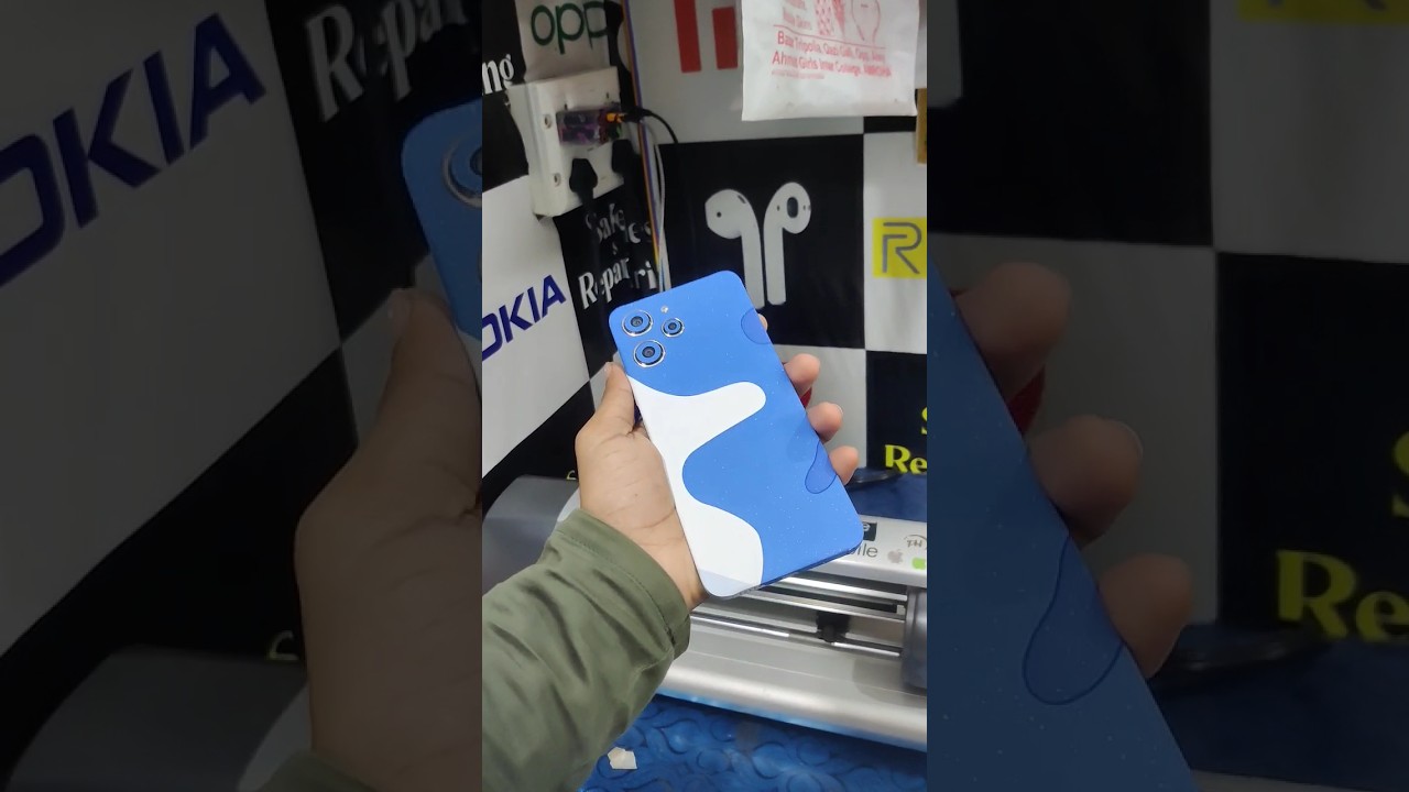 blue army skin #shortvideo #newlook #wrapskin #wrapping #bluearmy #ytshortsindia #modified
