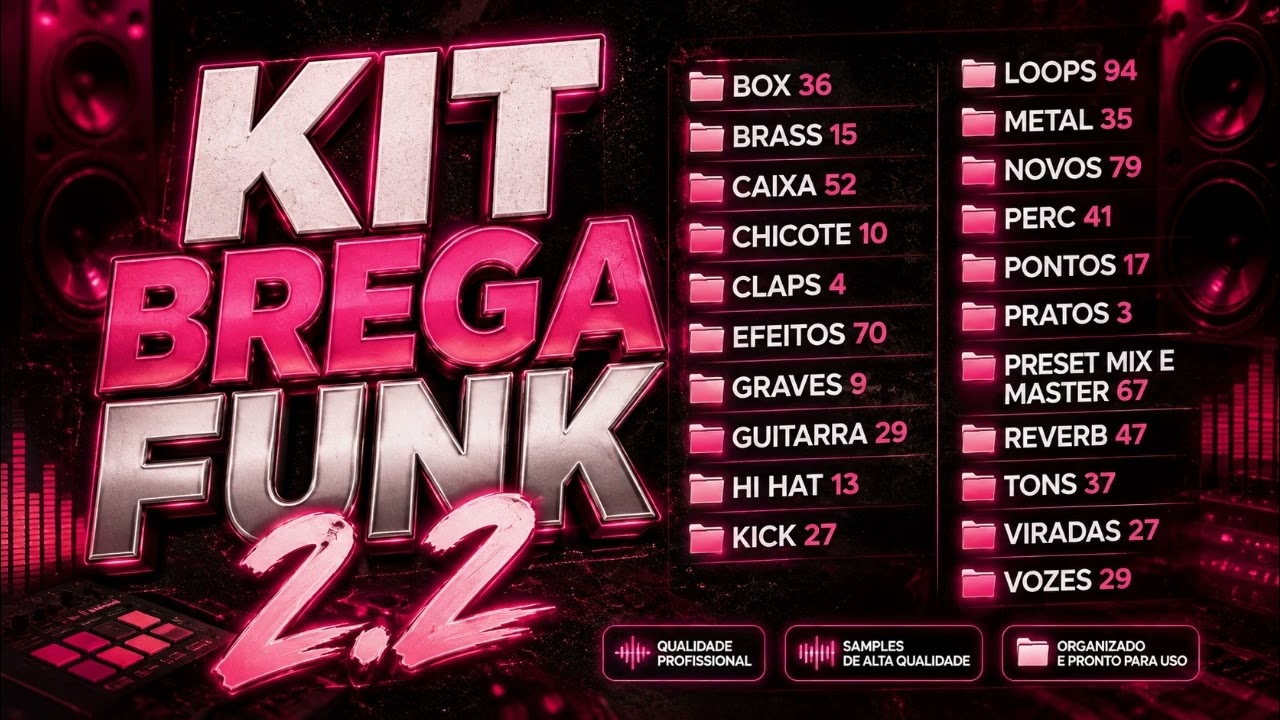 DRUM KIT BREGA FUNK 2026 COMPLETO