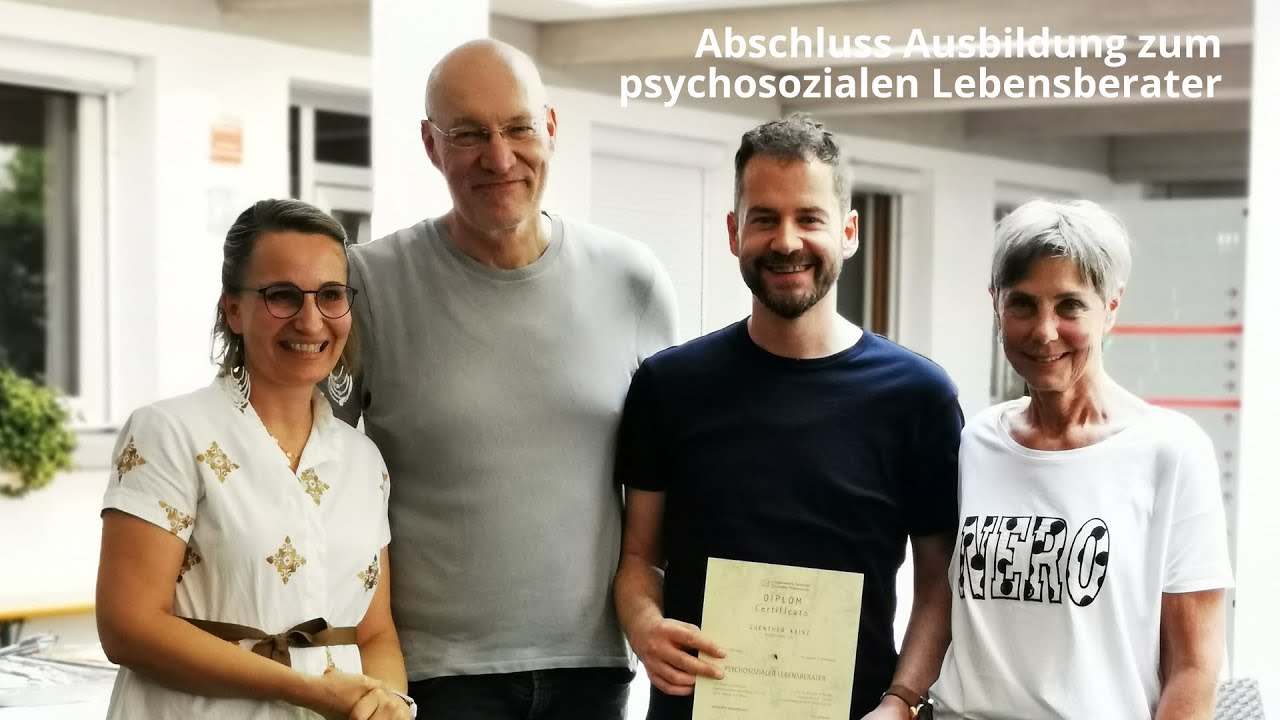 Abschluss Ausbildung psychosozialer Lebensberater in Nals