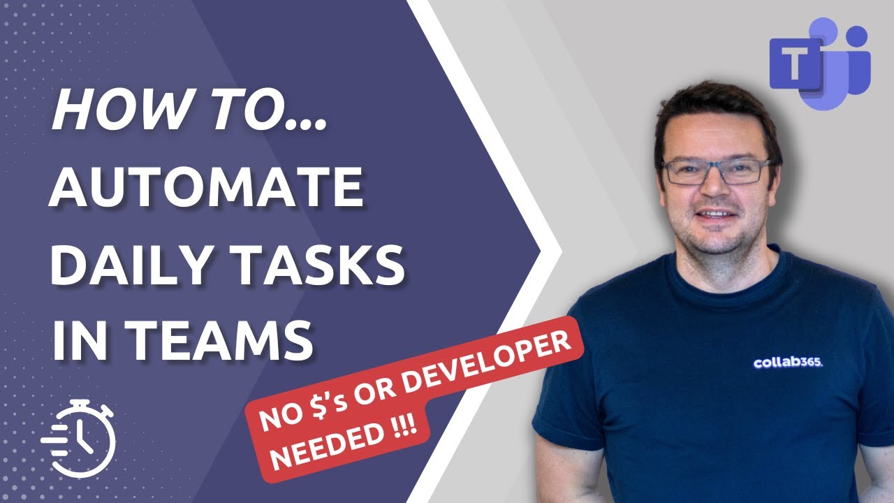 How To Get Teams To Automate Daily Tasks (with no development or licence needed!!)