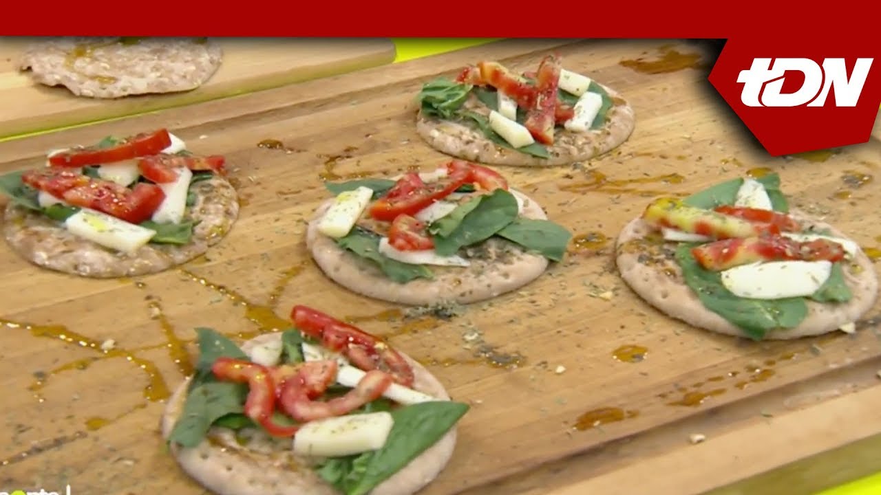 Mini pizzas mediterráneas fit | Ponte Fit - TDN