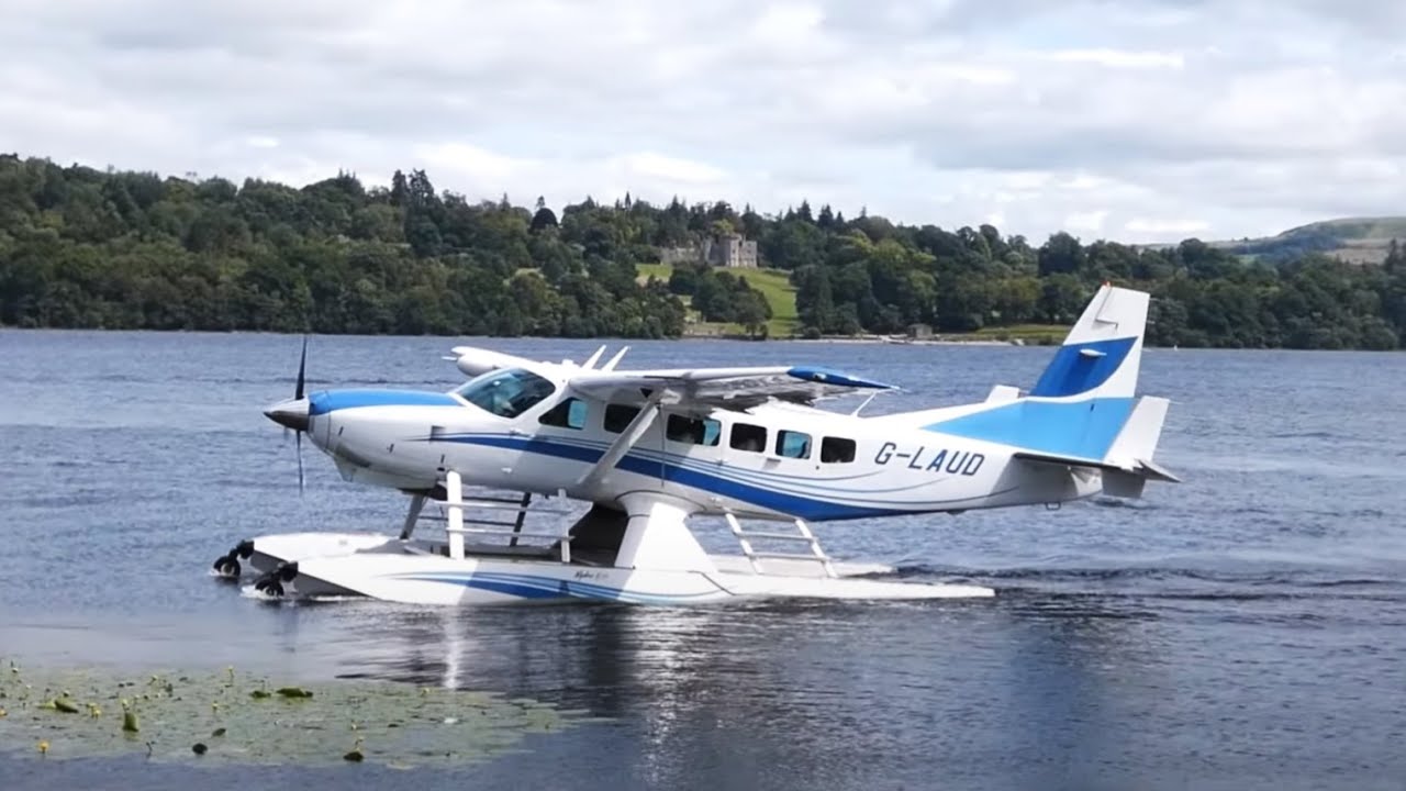Loch Lomond Sea Planes | Cessna 208 Caravan G-LAUD Flightdeck View
