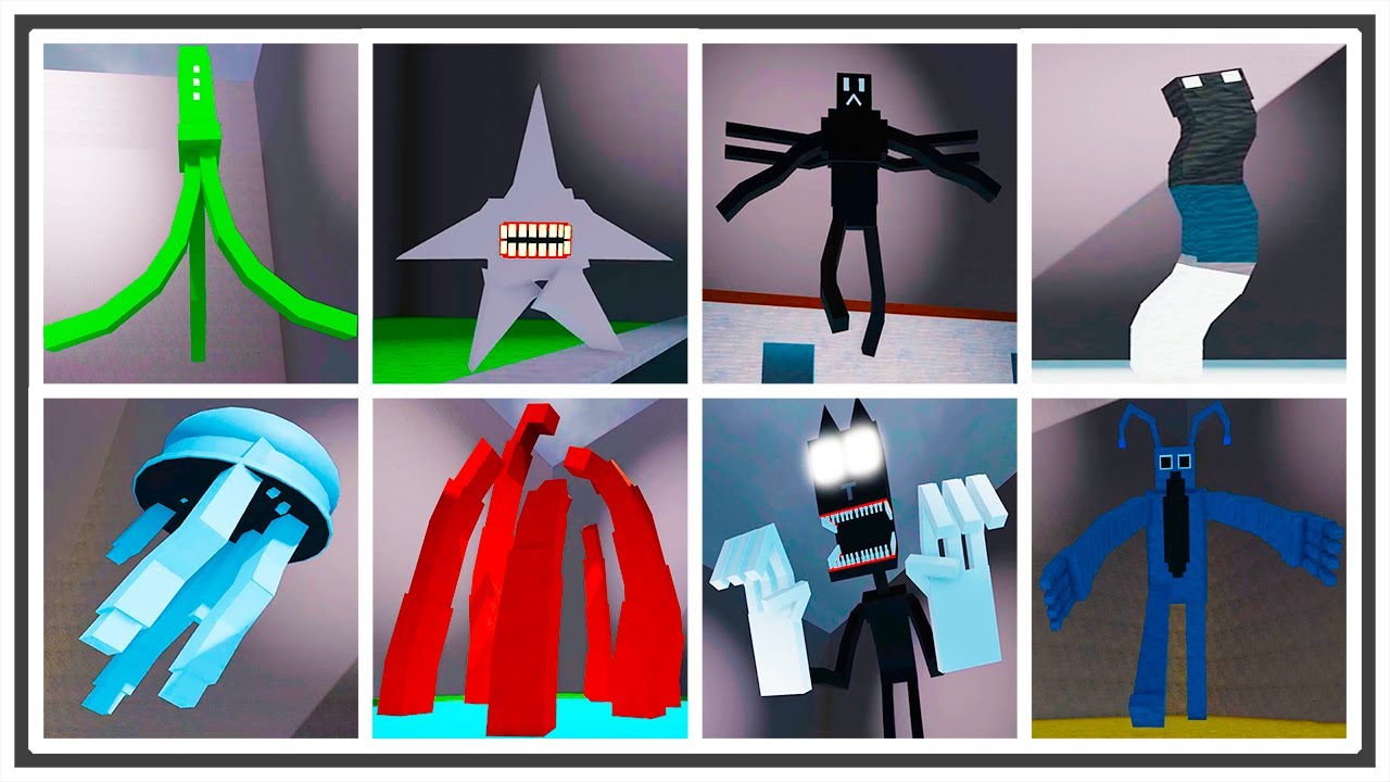 Trevor Henderson Creatures Scary Killer Part 2 All Big Size Part 1 Roblox