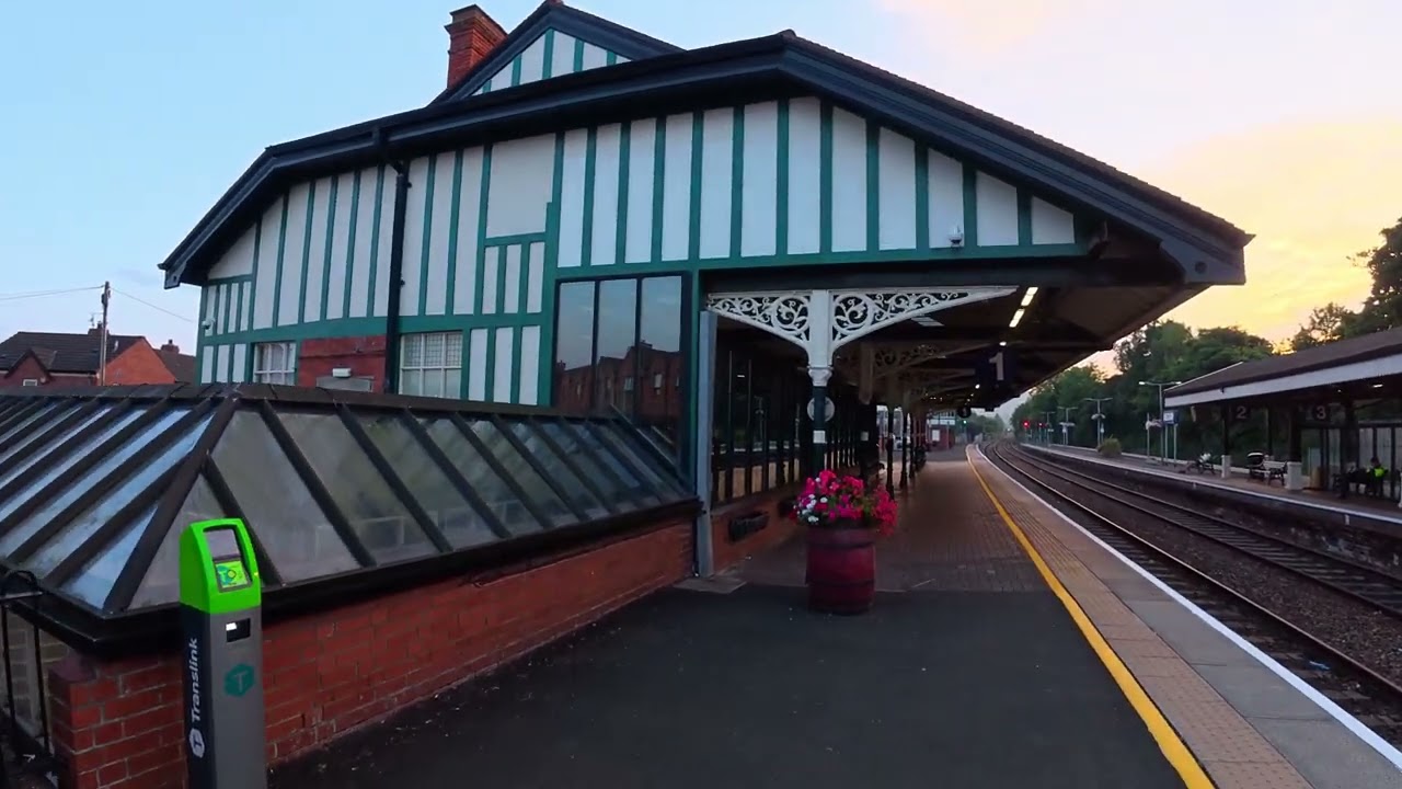 Evening train trip to Carrickfergus. 