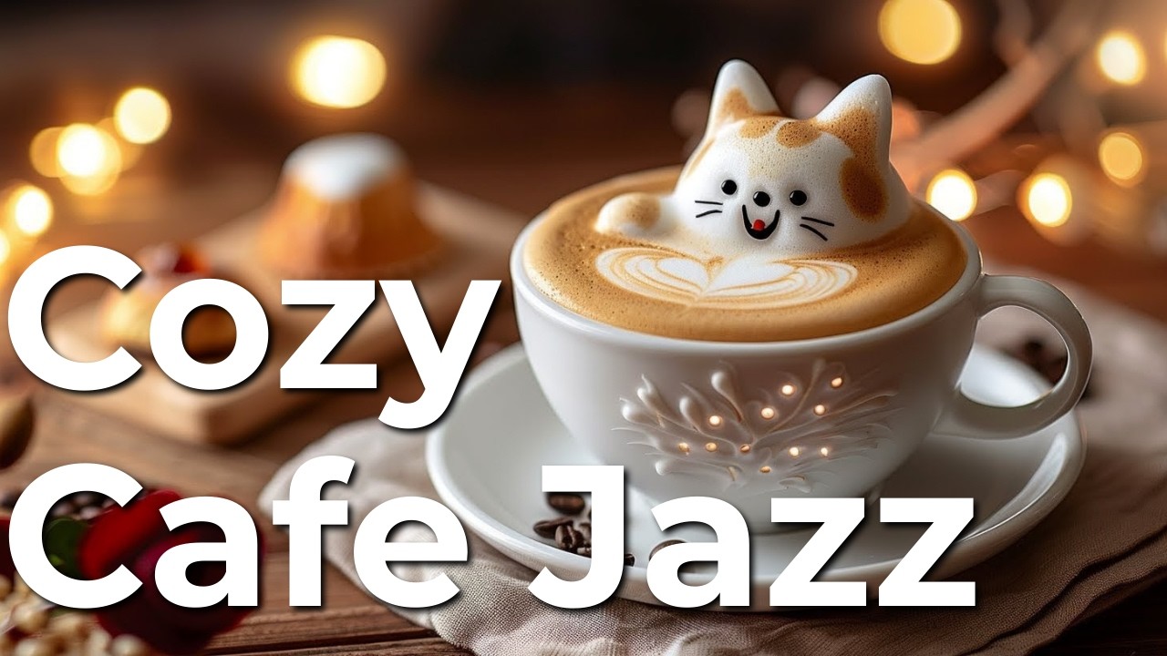 Cozy Cafe Jazz ☕ Расслабляющая кофейная музыка для учебы и работы 🐱