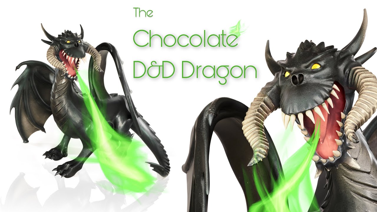 Chocolate D&D Dragon.