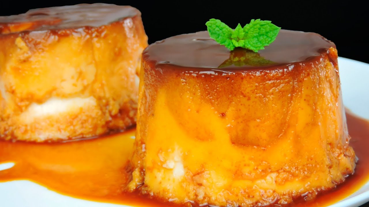 FLAN DE HUEVO Y NATA (receta de flan casero)