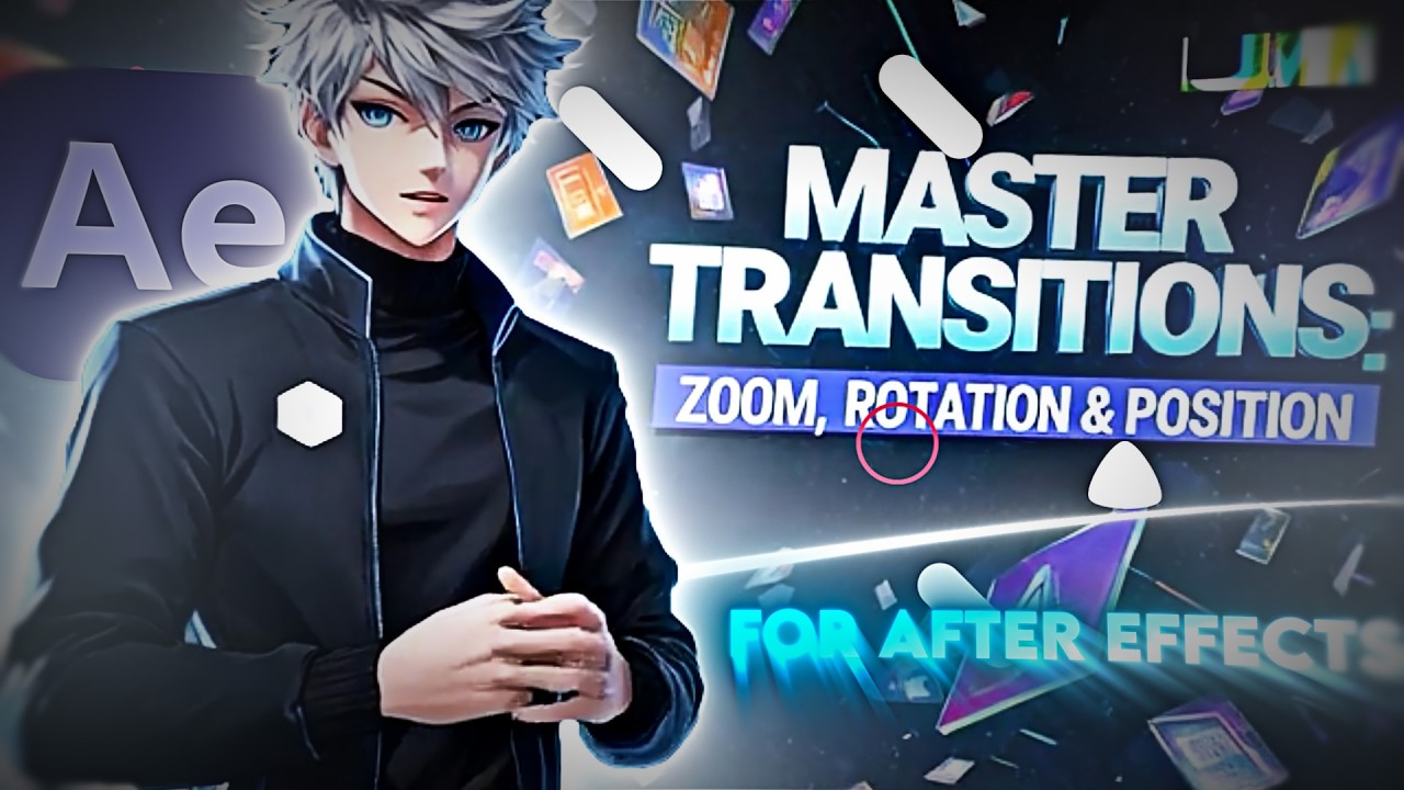 After effects tutorial| Basic transitions every new editor need |graph and keyframes explanation