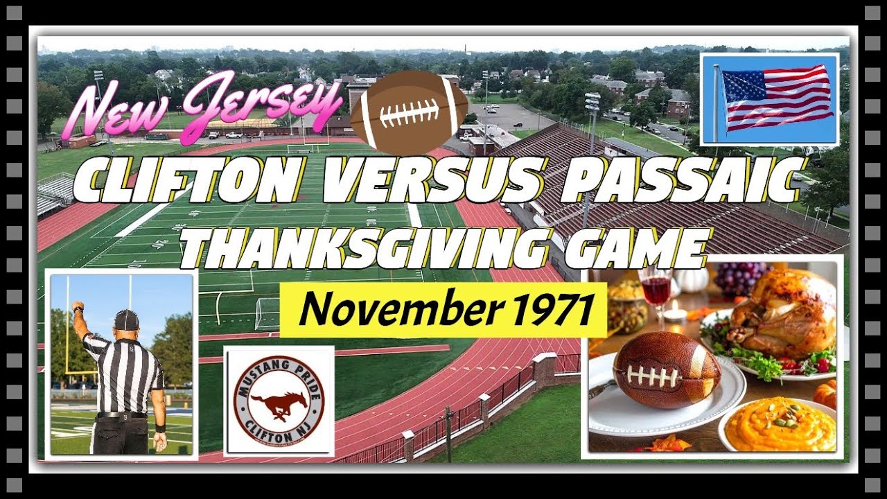 Clifton, New Jersey. Mustangs vs Passaic. Thanksgiving Day Game.{1971} {News Photographs And Story}