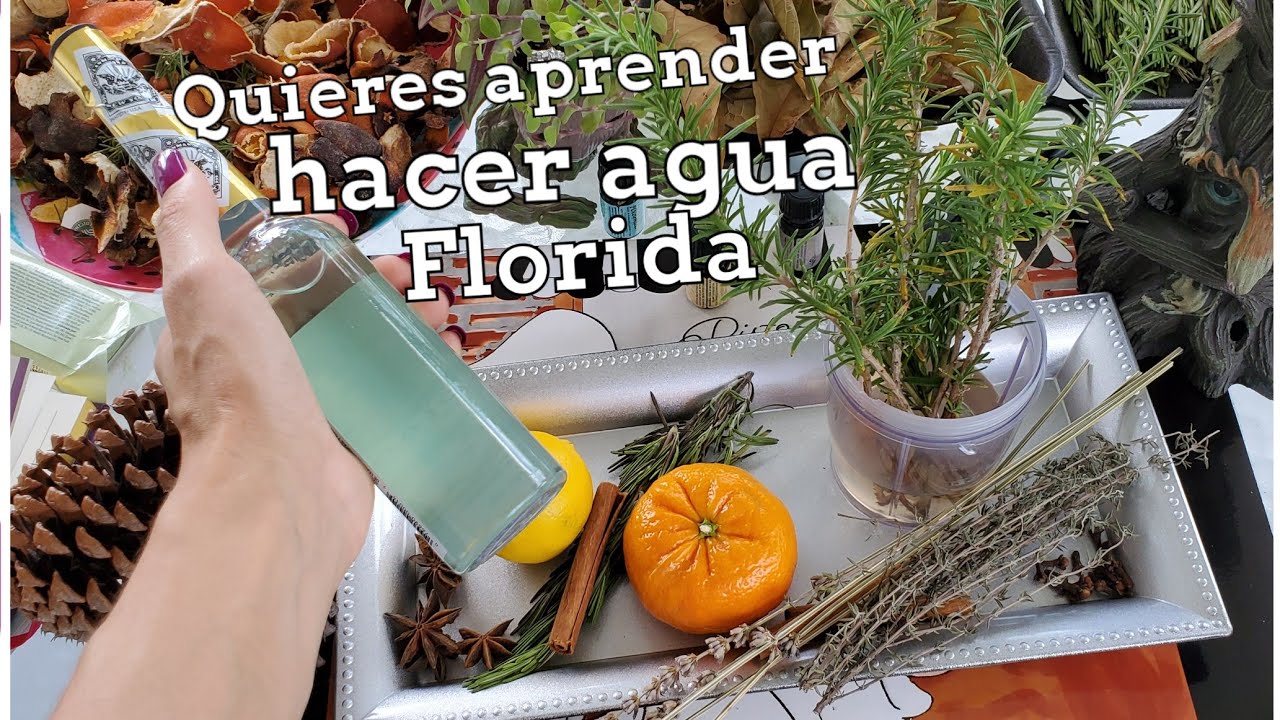 Como hacer agua florida en casa