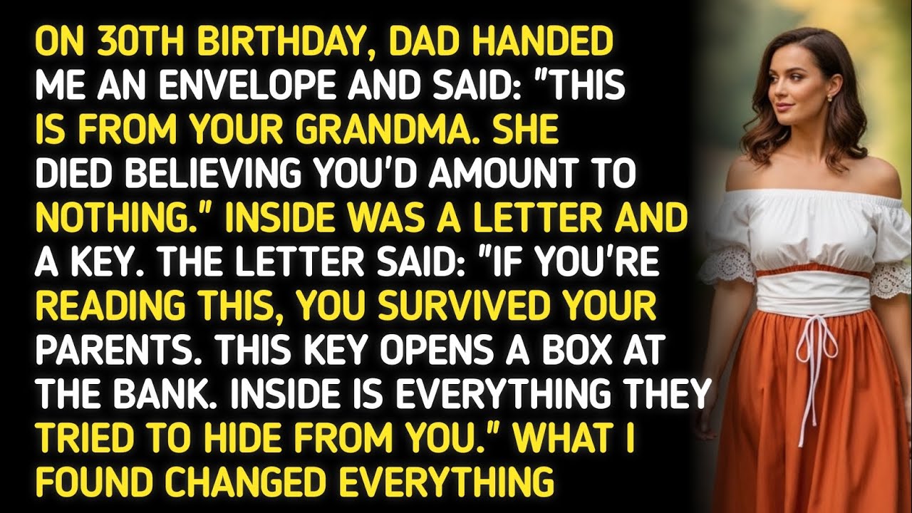 ON 30TH BIRTHDAY, DAD HANDED ME AN ENVELOPE AND SAID: 