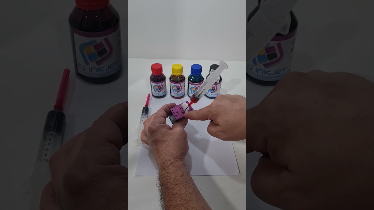 Veja Como &eacute; F&aacute;cil Recarregar Cartuchos 667 Coloridos #cartuchos #impressora #printer #recarga