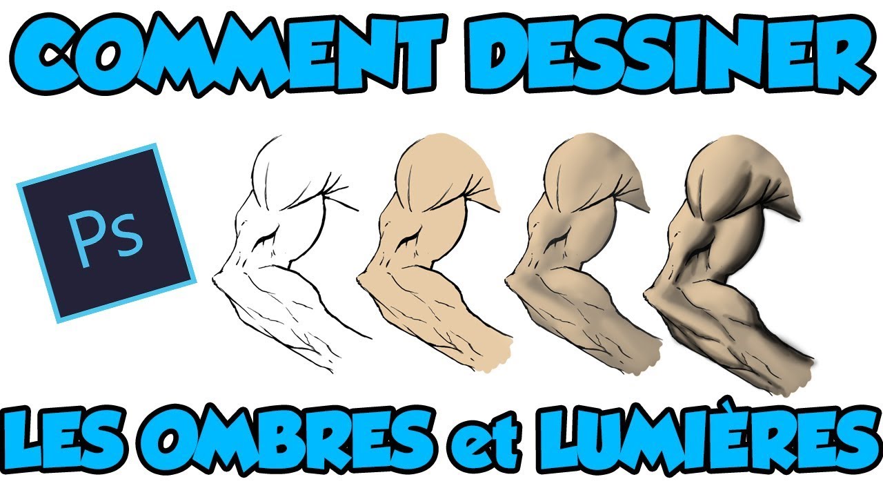 DESSINER LES Ombres et Lumières (Photoshop - FACILE)