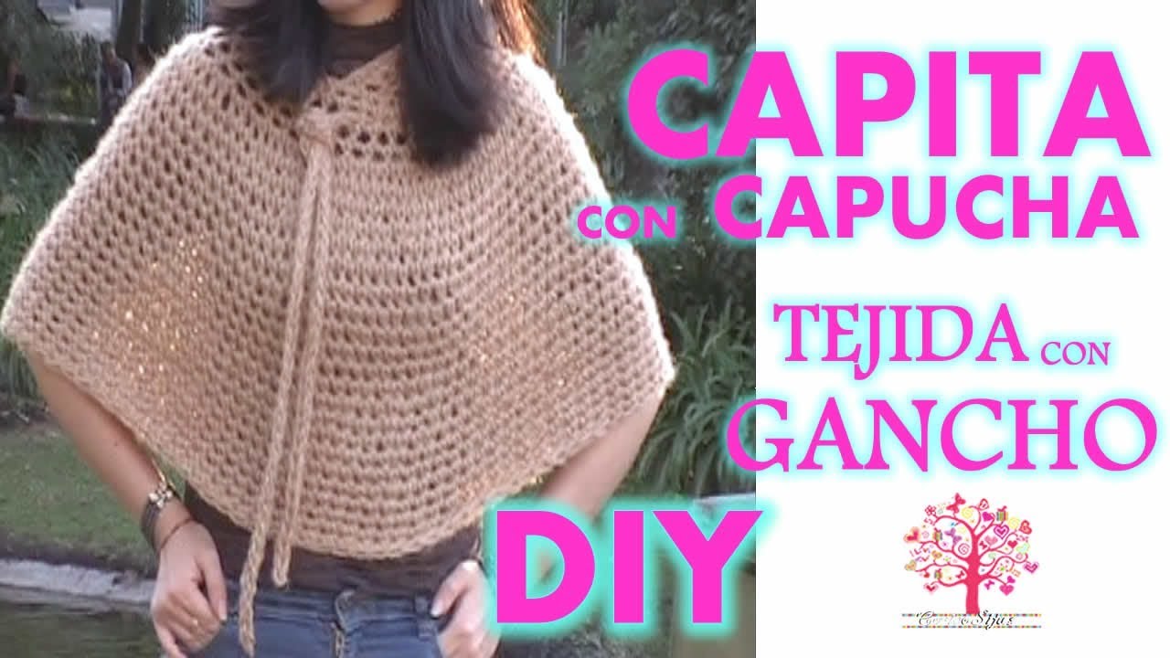 Capita tejida en gancho con gorrito SUPER FACIL Y RAPIDA!!