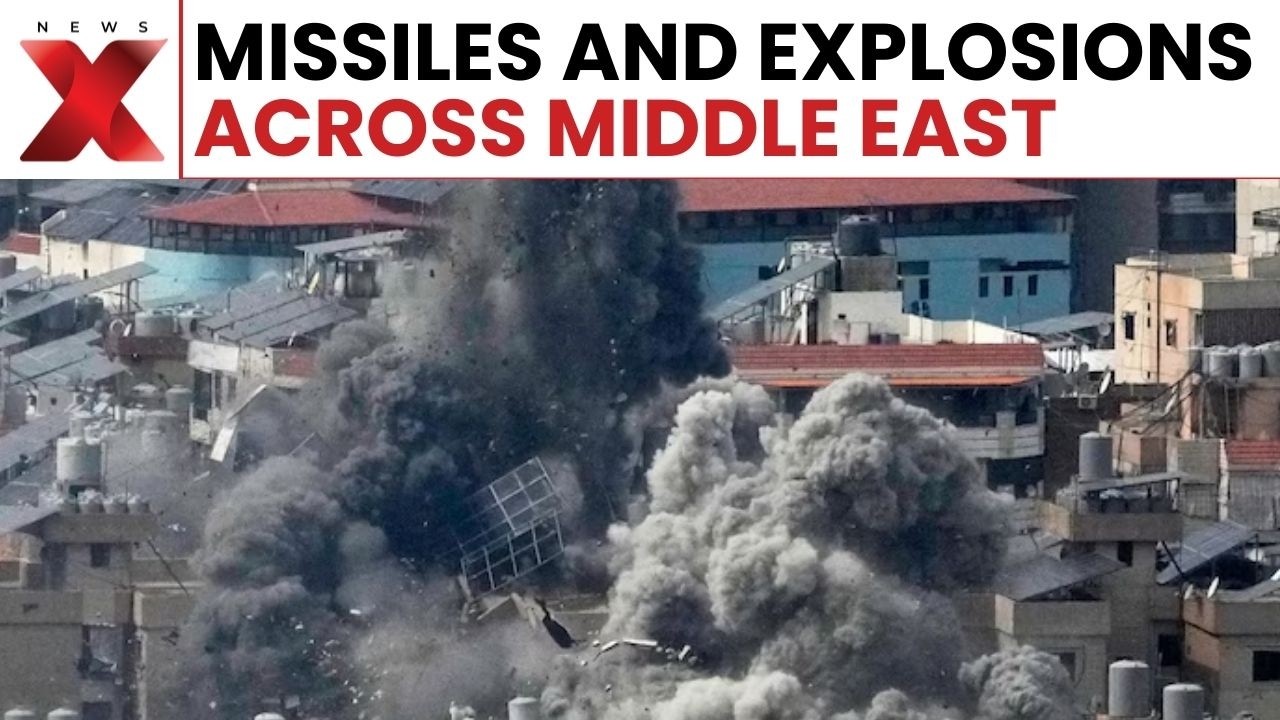 Shocking Night Footage Shows Missiles Over Jerusalem And Explosions Across Region | Iran-Israel War