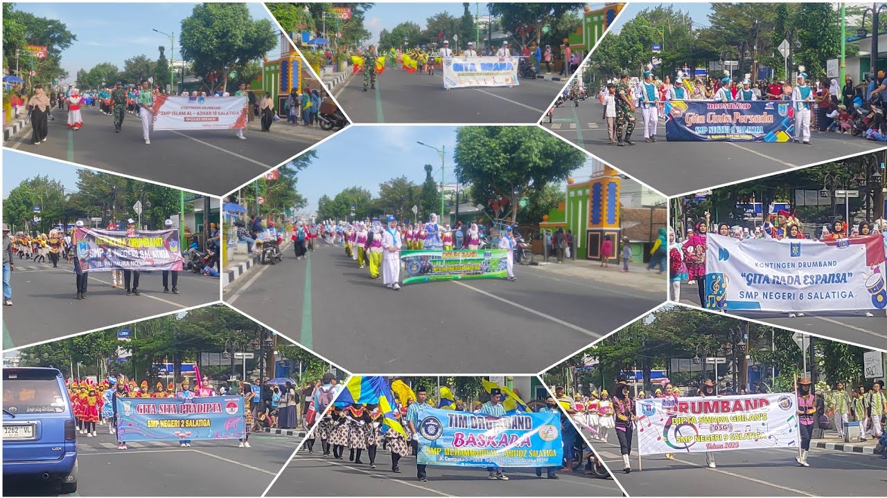 Parade drumband SMP sekota Salatiga | lomba drumband SMP sekota Salatiga
