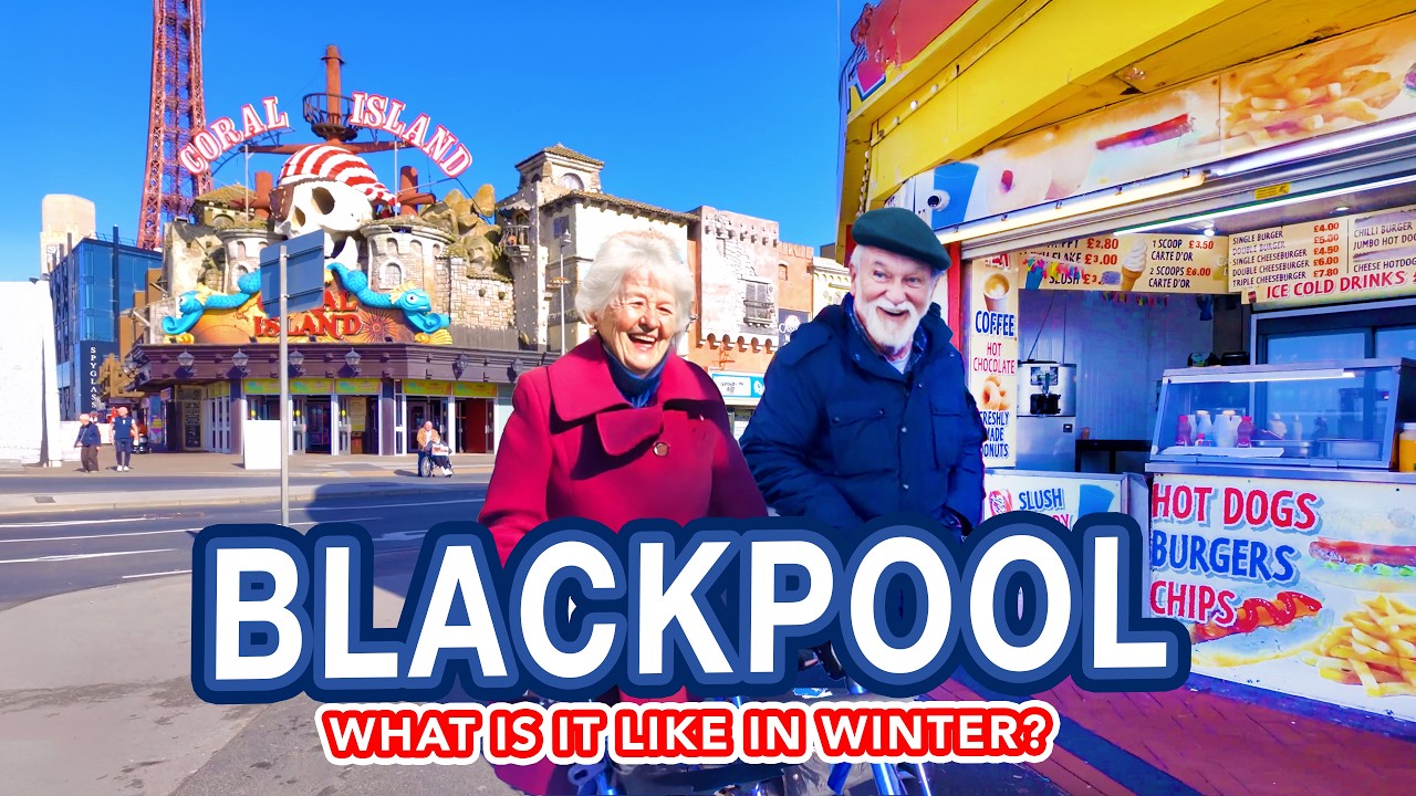 BLACKPOOL in Winter | Full Walking Tour of the UK's Iconic Seaside Town