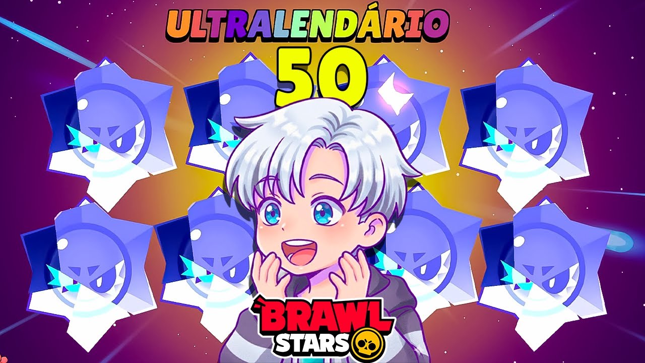 Abri 50 DROPs ULTRA LENDÁRIO (8X) em uma conta INICIANTE do BRAWL STARS!