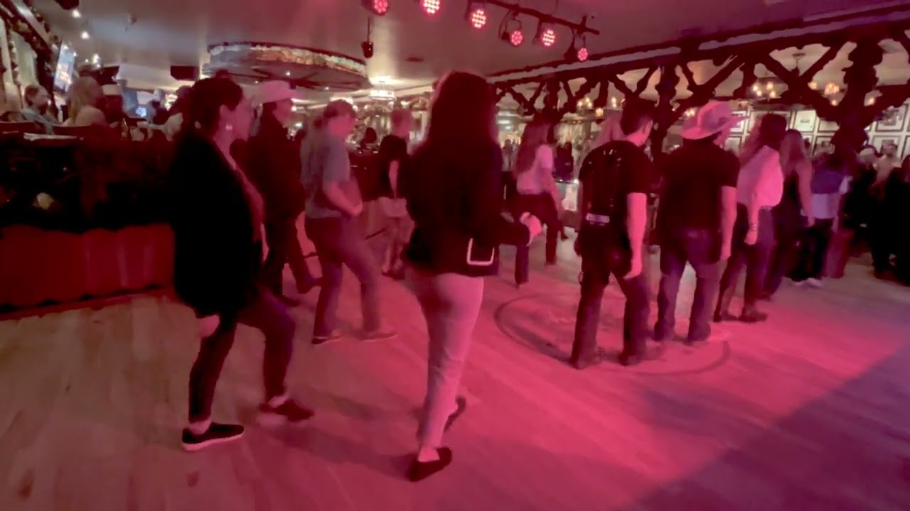 COUNTRY DANCE JACKSON HOLE  WYOMING MILLION DOLLAR COWBOY BAR