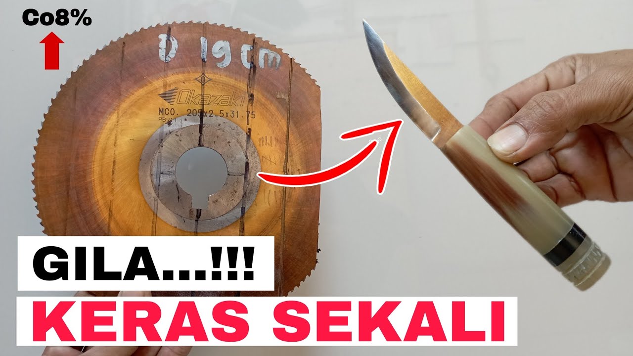 cara membuat pisau dari bahan baja keras slitting saw Co8% di atasnya julia Dm05