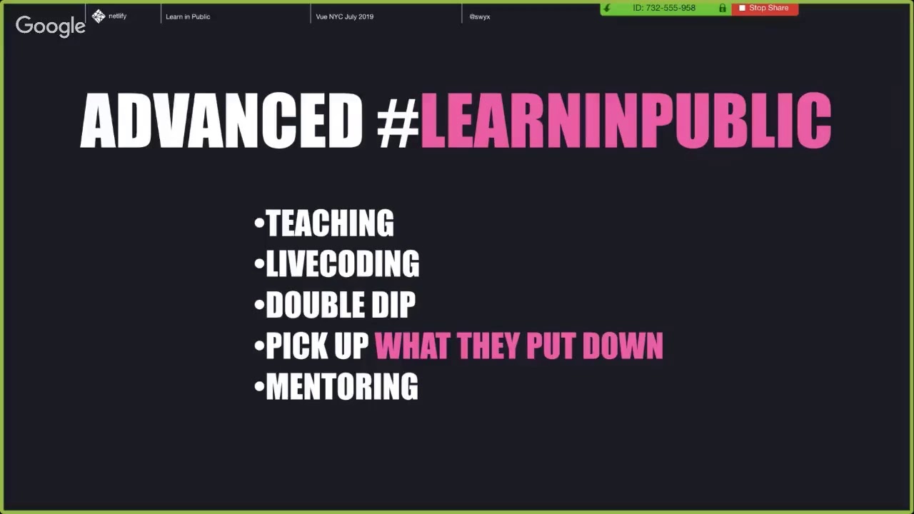 Learn in Public - Vue NYC July 2019