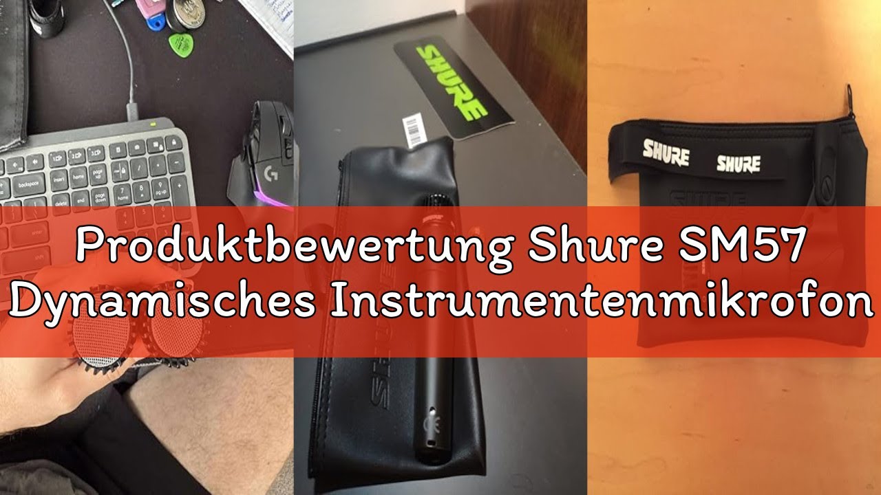 Produktbewertung Shure SM57 Dynamisches Instrumentenmikrofon mit Nierencharakteristik, pneumatischer