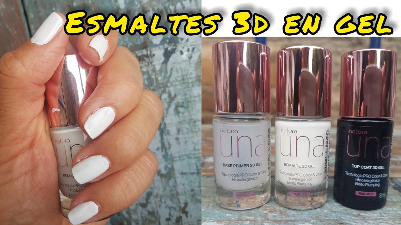RESEÑA ESMALTES 3D GEL💅/NATURA UNA