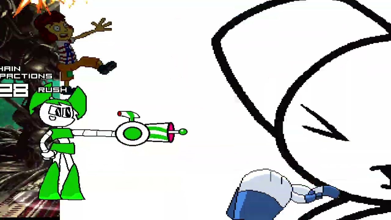 KOF MUGEN Tag Team Jenny (cyberAkumaTv) & Billy Apocalypse vs Robotboy By Sebastian & El Chavo