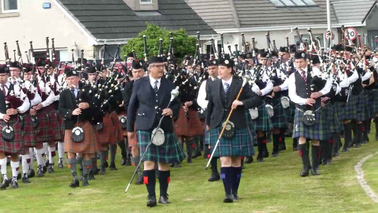 Bridge of Allan Highland Games, Closing March Past, 2022.