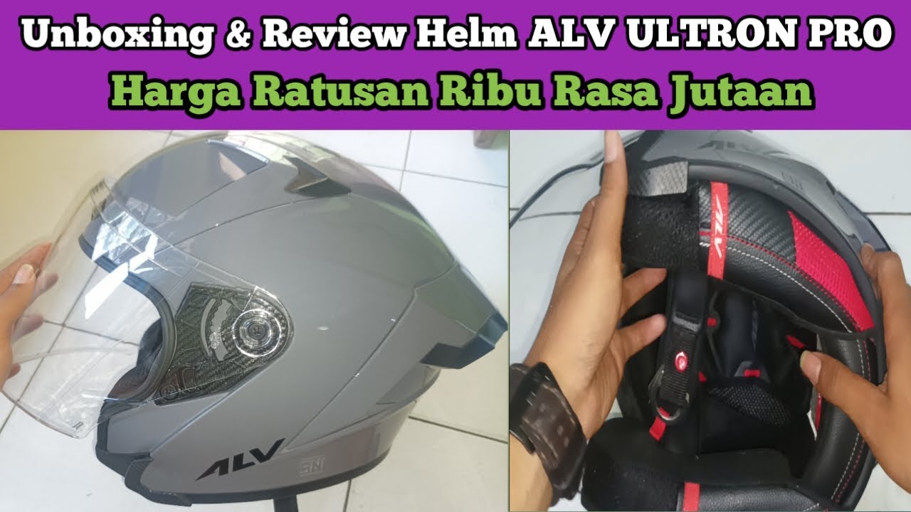 Unboxing + Review Helm ALV ULTRON PRO || Helm Ratusan Ribu rasa Jutaan !!