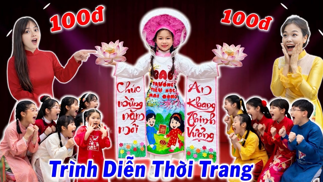 Trình Diễn Thời Trang Tái Chế Từ Bao Bố Và Giấy Bóng