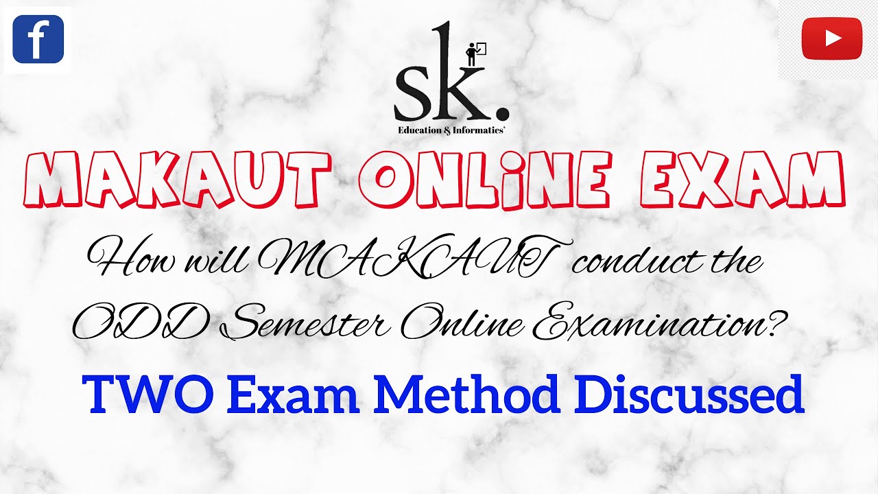 MAKAUT ODD Semester ONLINE Examination Process 2021 | Online Assignment Exam | Online Theory Exam